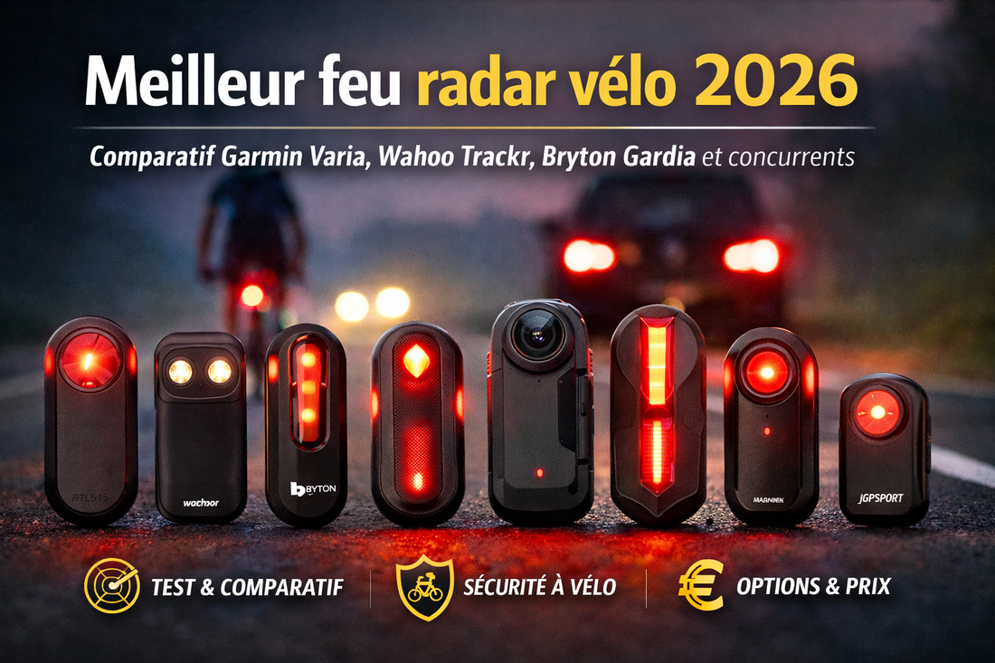 Comparatif des meilleurs feux radar vélo 2026 : Garmin Varia, Wahoo, Bryton, Trek & alternatives