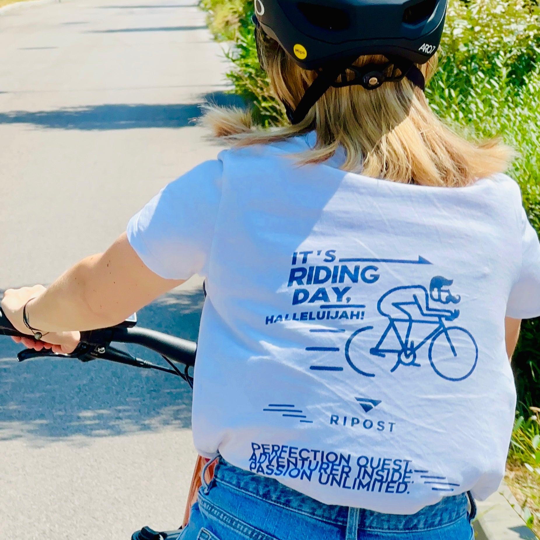 T-shirt unisexe - RIPOST - It's riding day - PURPLE